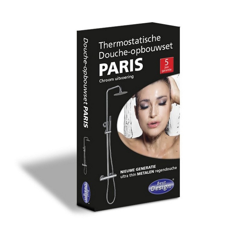 Best-Design Paris-200 thermostatische regendouche-opbouwset2